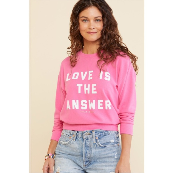 Spiritual Gangster🎉Host Pickx2🎉NWT💕LOVE IS THE ANSWER💕crew neck sweatshirt - Picture 4 of 14